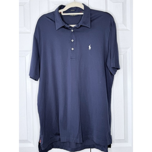 Ralph Lauren Other - Polo Golf Ralph Lauren Men's L Pima Cotton Vintage Lisle Short Sleeve Navy Blue